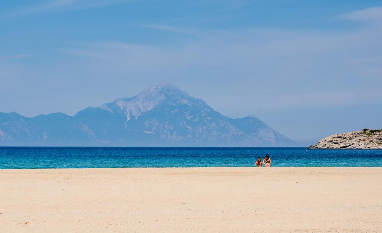 Athos View - Golden Fig Sykia Lodge Paralia Sikias Kültér fotó