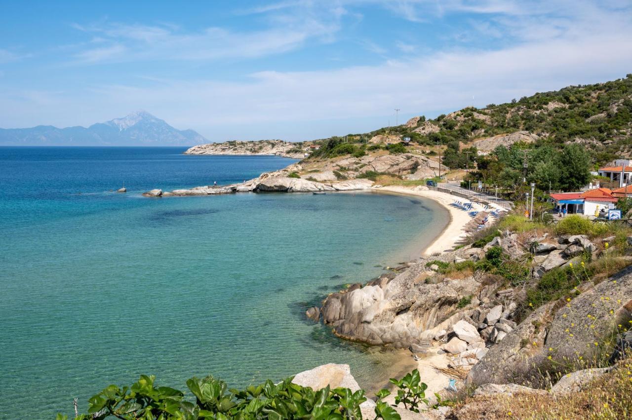 Athos View - Golden Fig Sykia Lodge Paralia Sikias Kültér fotó